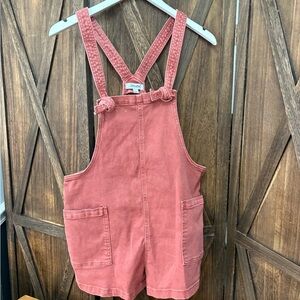 Pink Denim Overalls